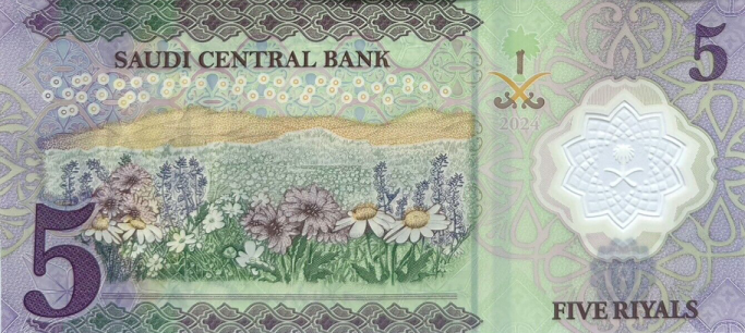 PN46 Saudi Arabia - 5 Riyals (2024)